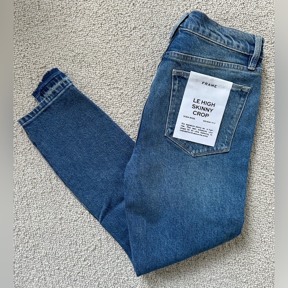 NWT FRAME Le High Skinny Crop jeans